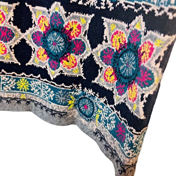 Anthropologie by Akemi + Kin Mini Sweater Dress Kaleidoscope Multicolor Floral - Picture 11 of 13